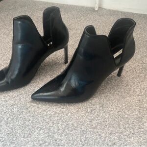 Elegant Black Heeled Ankle Boots